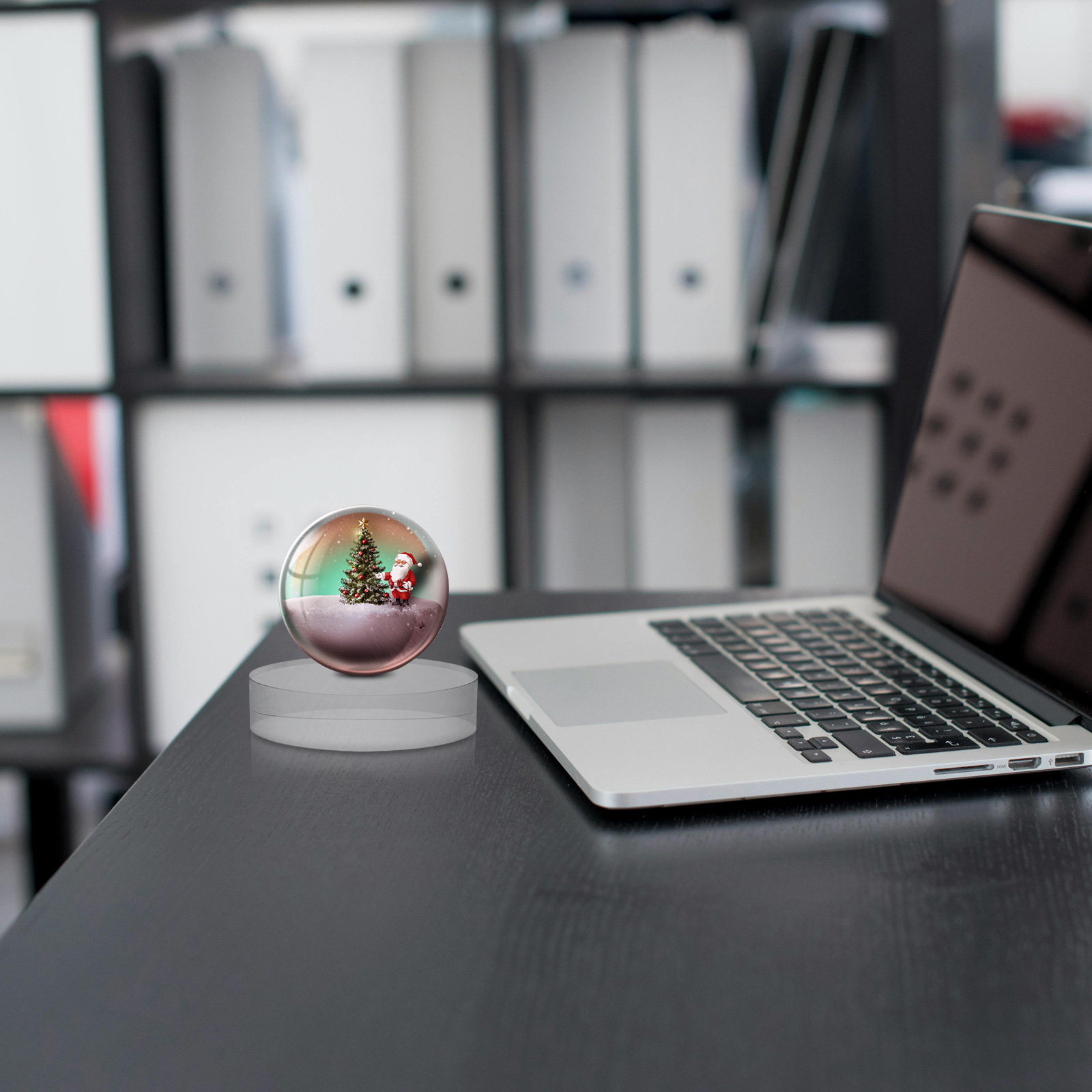 Paper Weight Crystal - Clear Round Crystal Glass Paperweight Elegant