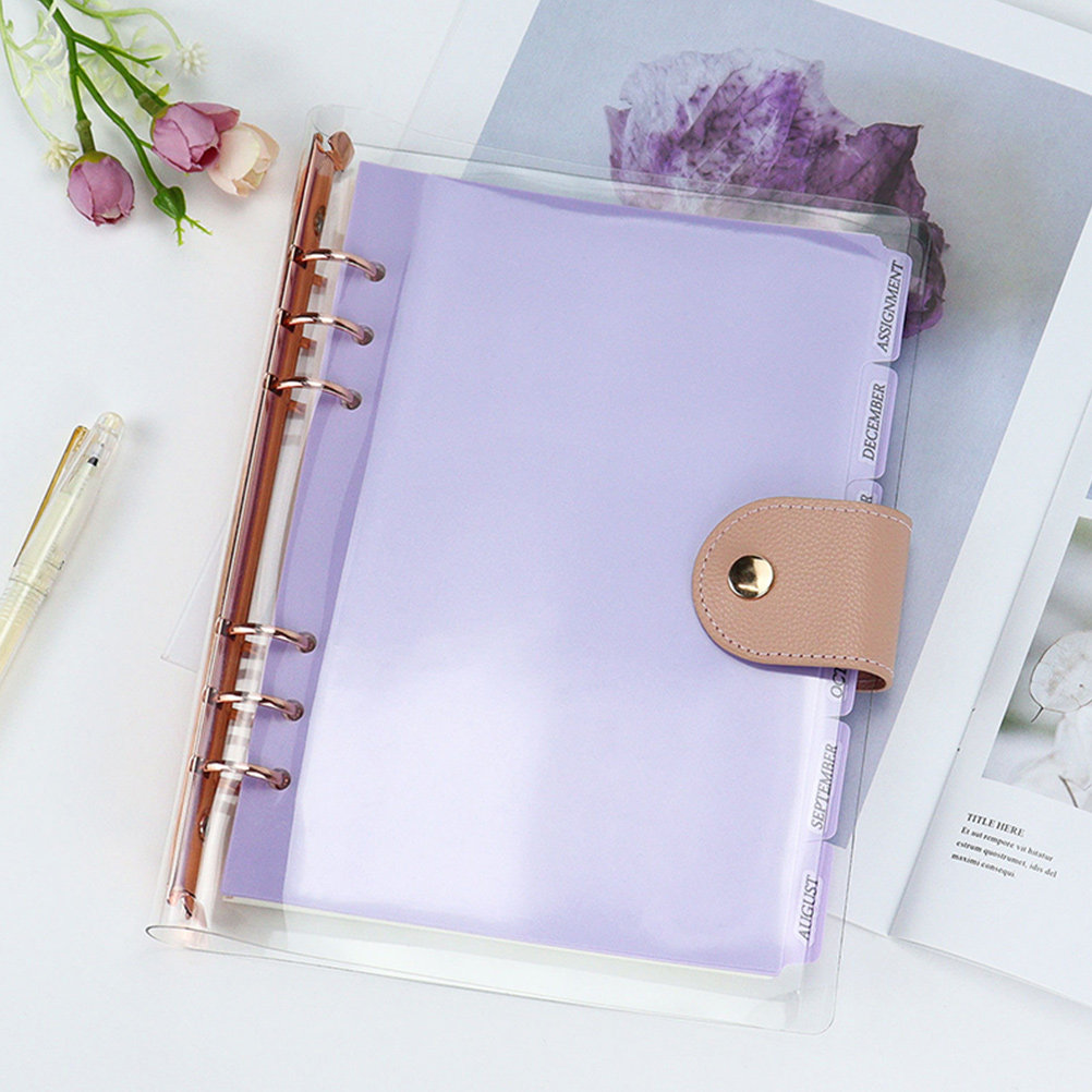 Tab Divider A4 - 6Pcs Notebook Dividers Plastic Binder Dividers