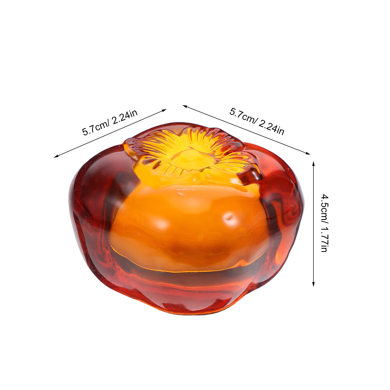 Heavy Crystal Persimmon Paperw - đánh giá và giá Paper Weight Crystal