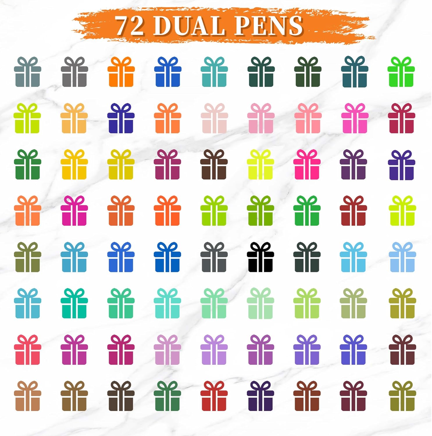72 Color Dual Tip Brush Pens,  - đánh giá và giá Correction Pen Fine