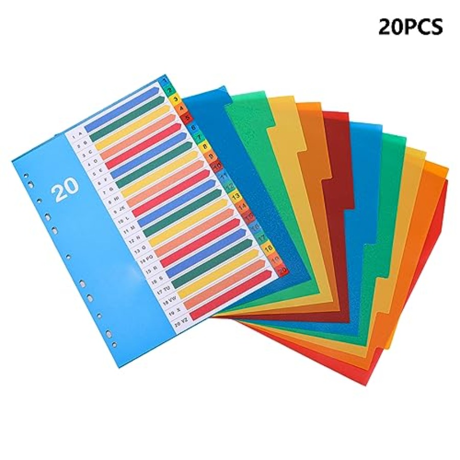 Binder Dividers, 20 Tabs, Cust - đánh giá và giá Tab Divider A4