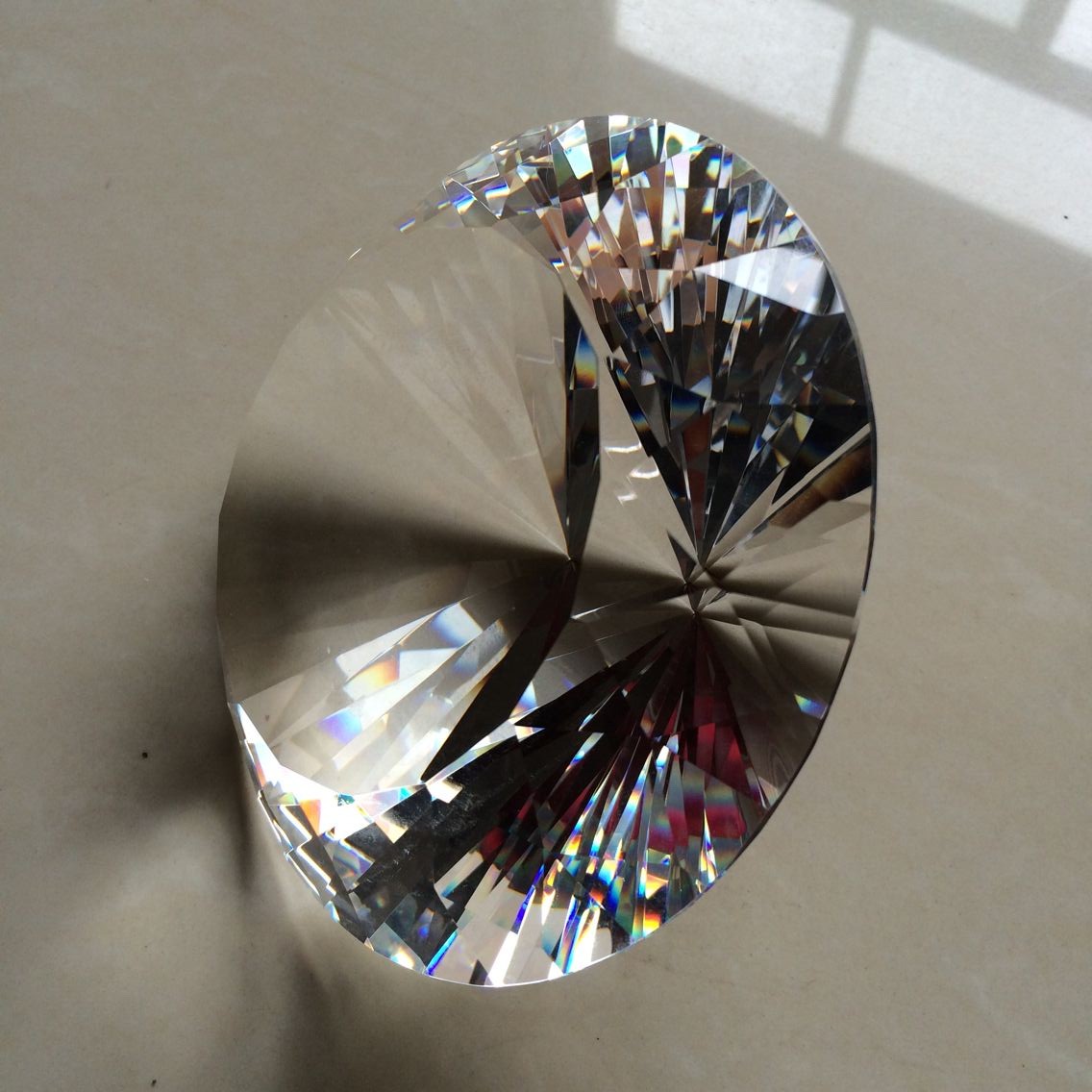 150mm Transparent Optical Crys - đánh giá và giá Paper Weight Crystal