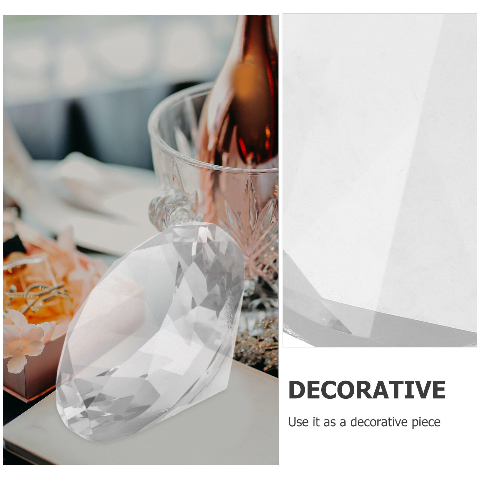 Giant Clear Acrylic Decorative - đánh giá và giá Paper Weight Crystal
