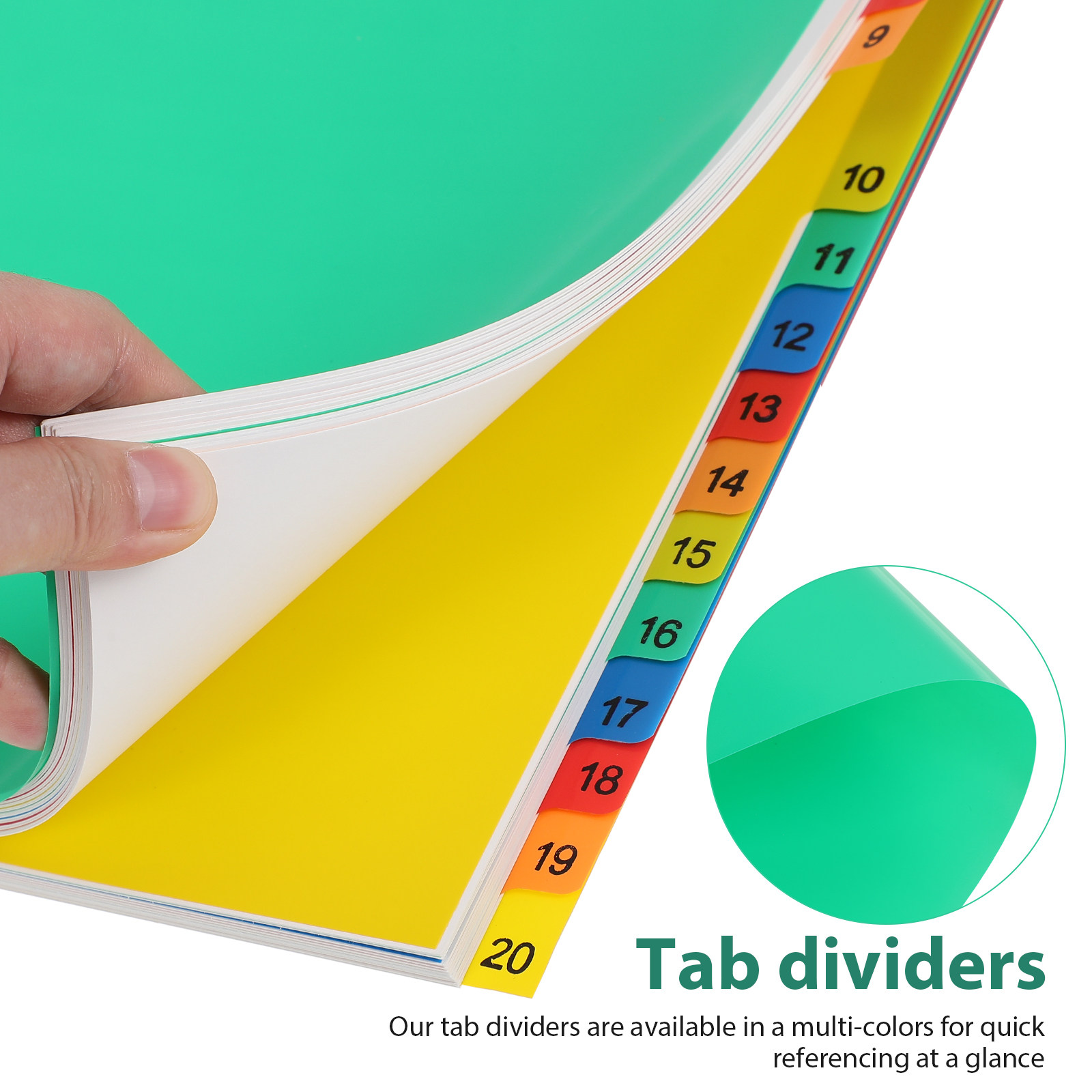 20 Pages A4 Multi Color Plasti - đánh giá và giá Tab Divider A4
