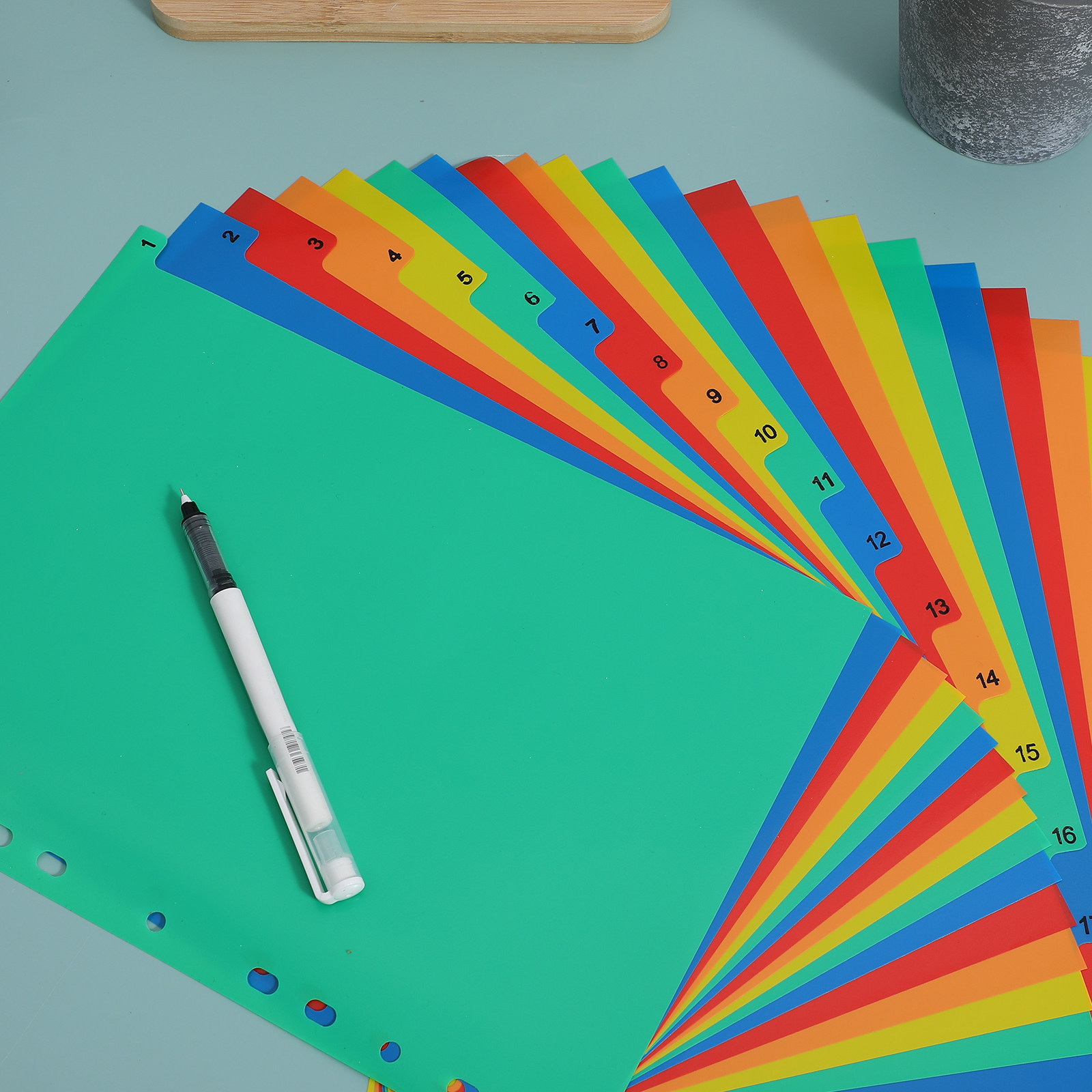 20 Pages A4 Multi Color Plasti - đánh giá và giá Tab Divider A4