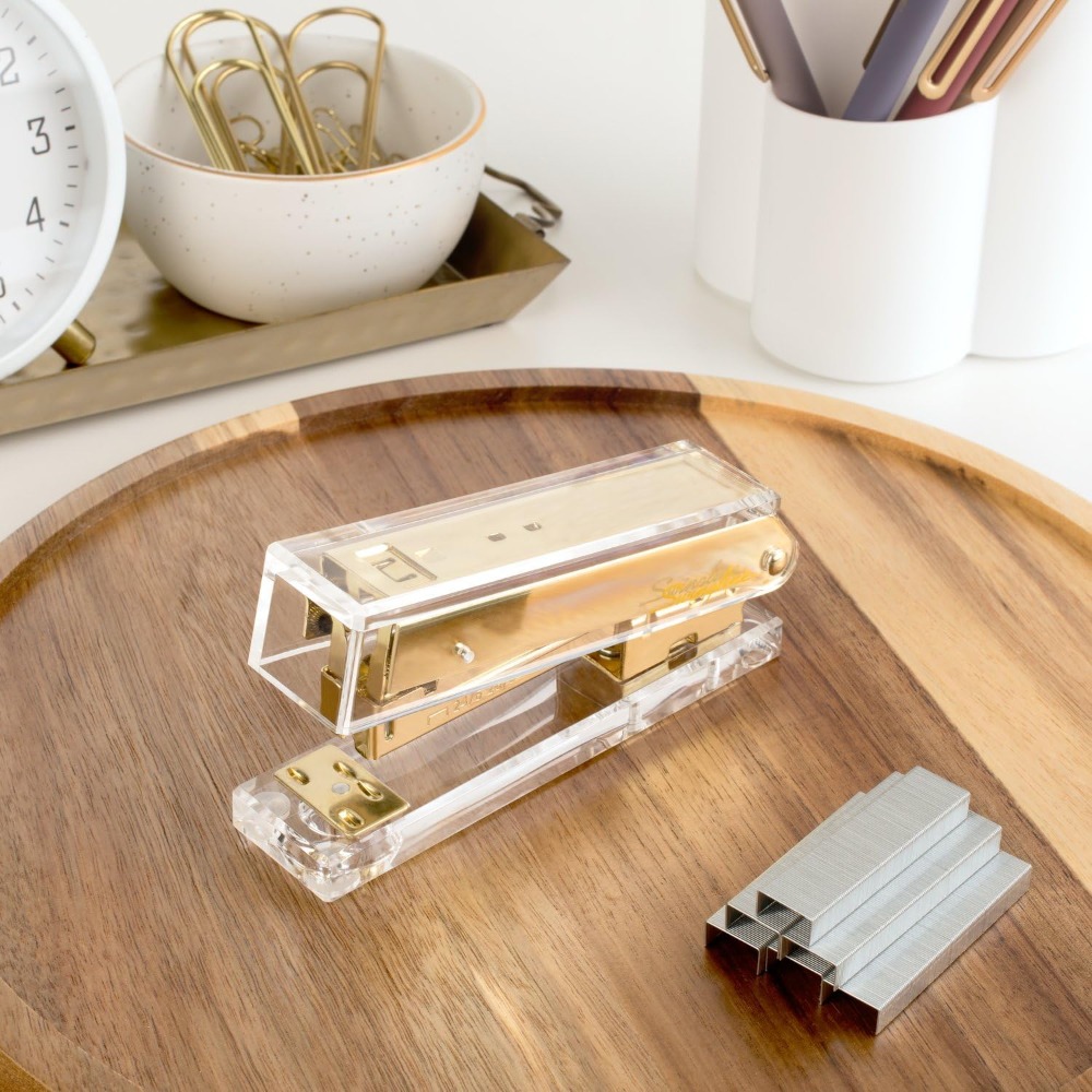 Clear Acrylic Stapler, 20 Shee - đánh giá và giá Stapler Half Strip