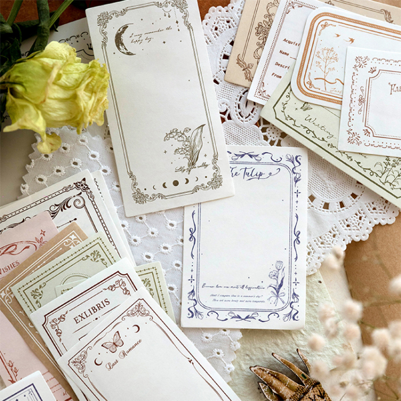 100Pcs/Pack Vintage Notes Mate - đánh giá và giá Ink Blotter Paper