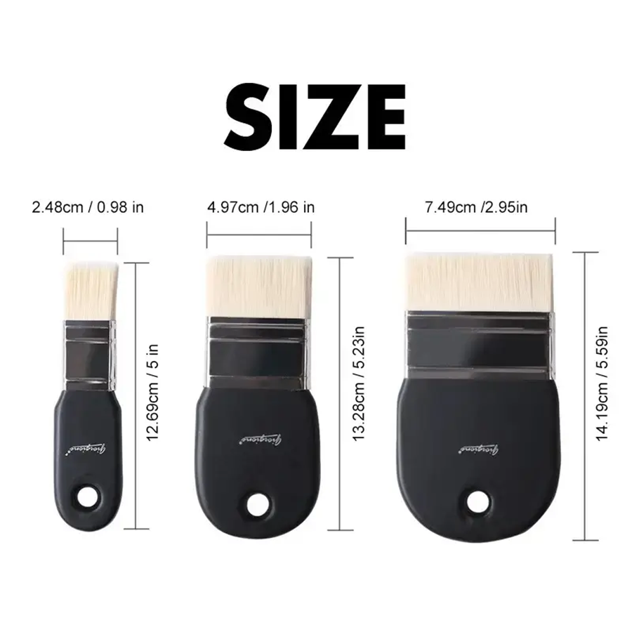1pc Nylon Hair Brush Flat Head - đánh giá và giá Ink Blotter Paper