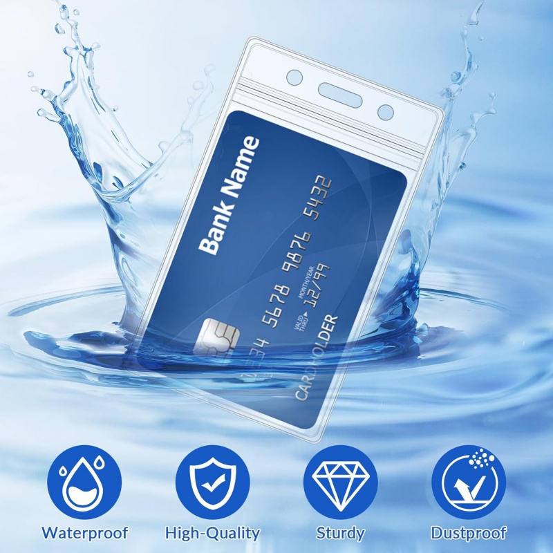 50 PCS Plastic Badge Holder, V - đánh giá và giá Index Card Holder