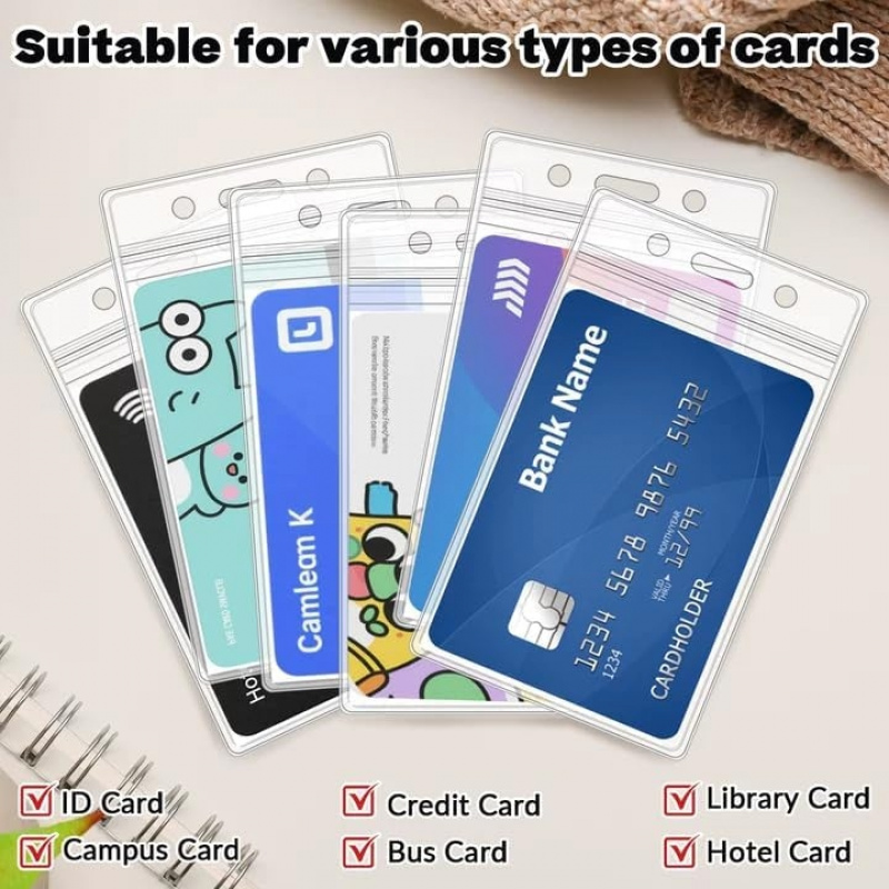 50 PCS Plastic Badge Holder, V - đánh giá và giá Index Card Holder